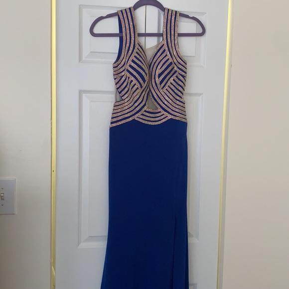 Beautiful royal blue dress - Picture 4 of 5
